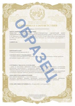 Образец Сертификат СТО 01.064.00220722.2-2020 Тарасовский Сертификат СТО 01.064.00220722.2-2020 